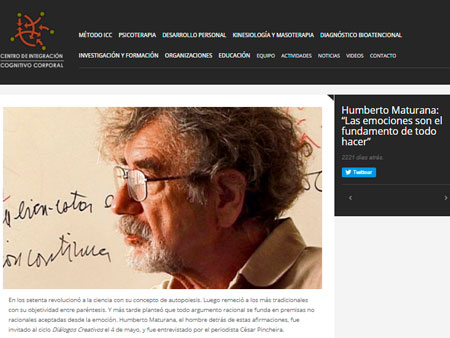 Humberto Maturana: “Las emociones son el fundamento de todo hacer”